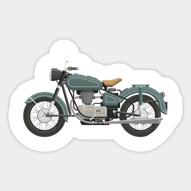 Minimal Moto Design Sticker by hldesign